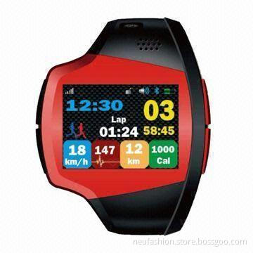 GPS Sports Wristwatch with Heart Rate Monitor and Up to 32GB Memory